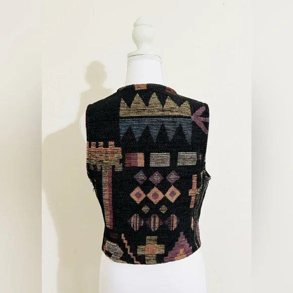 Vintage Rough Rider Circle T Western Vest Size Small - Picture 5 of 11